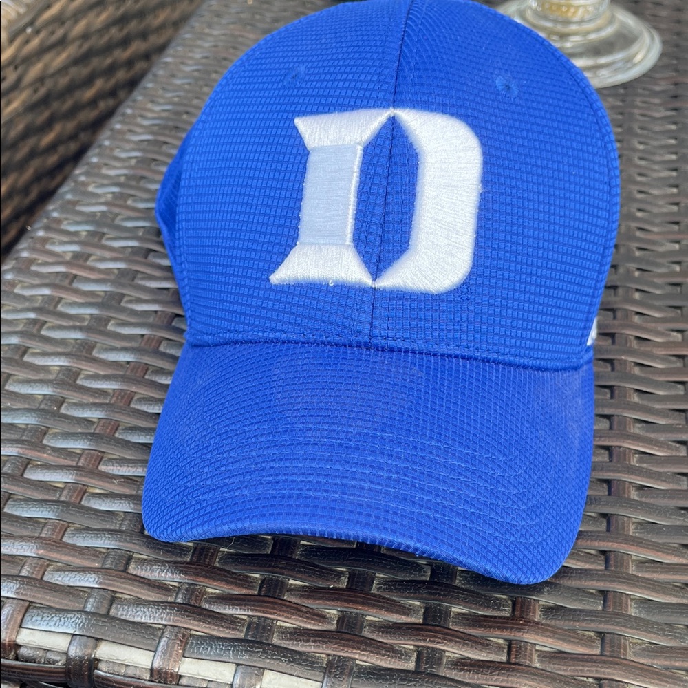 Blue Cap with White Letter D